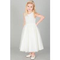 UK Flower Girl Boutique Isabella Dress in Ivory | Size: 12-18 m
