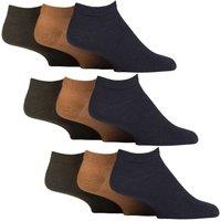 SOCKSHOP Gentle Grip Men's 9 Pack Diabetic Trainer Socks, Swollen Feet Wide Ankle Socks | Size: 12-14