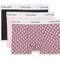 Calvin Klein Men's Icon Cs Vday Relax Fit Trunk 3Pk Black/Bijou | Size: XL