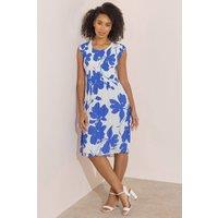 Klass. Women's Floral Printed Sleeveless Dress in White | Size: Large