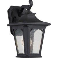 Netlighting Bedford 1 Light Small Wall Lantern Mystic Black Finish E27