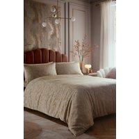 Laurence Llewelyn-Bowen 'Venus Grace' Jacquard Duvet Cover Set in Natural | Size: Super King