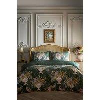 Laurence Llewelyn-Bowen 'Tuscan Holiday' 100% Cotton Duvet Cover Set in Green | Size: Double