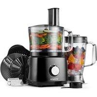 Emperial Food Processor & Blender, Chopper Juicer Dough Mixer, 2 Speed & Pulse - 750W in Black