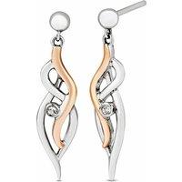 Clogau Women's Nature's Wonder Sterling Silver Waterfall Drop Earrings with Topaz in Metallics