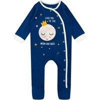 Harry Bear Baby Moon Nighttime Sleepsuit in Blue | Size: 0-3 m
