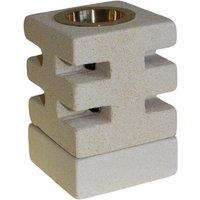 KDMD Stone Oil Burner - Abstract Cuts in White
