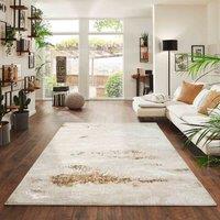 Desire Rugs Onyx Modern Abstract Area Rug - Stylish Sprayed Design for Elegant Interiors in Beige | Size: 120 cm x 170 cm