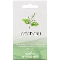 KDMD Set of 12 Packets of Elements Patchouli Incense Cones in White