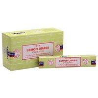 KDMD Set of 12 Packets of Lemongrass Incense Sticks in Light Green