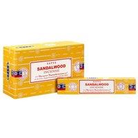 KDMD Set of 12 Packets of Sandalwood Incense Sticks in Yellow