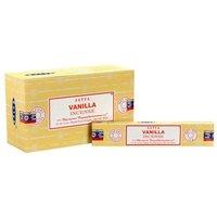 KDMD Set of 12 Packets of Vanilla Incense Sticks in Yellow