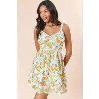 Dorothy Perkins Women's Pom Pom Mini Dress in Orange | Size: 14