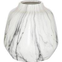 Love Lace Marble Olpe Vase in White