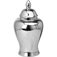 Love Lace Chrome Ginger Jar in Silver