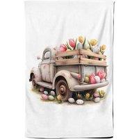Warren Reed - Designer Easter Tuplip Truck Tea Towel