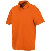 Spiro Men's Impact Performance Aircool Polo T-Shirt in Orange | Size: Medium