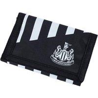 Newcastle United FC Men's Stripe Trifold Wallet in Black