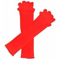 AQUARIUS Women's Pair of Foot Alignment 'Socks' to Relieve Foot Pain, Red