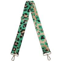 Fontanella Fashion Women's Leopard Print Canvas Adjustable Strap in Green