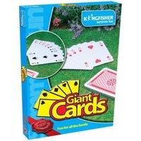 Doodle Kingfisher GA013 Giant Playing Cards Perfect Outdoor 'Garden Game' for Family & Parties in White