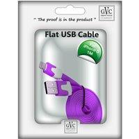 GVC 1 Metre Tangle Free Flat USB to 8 Pin 'Cable', Purple