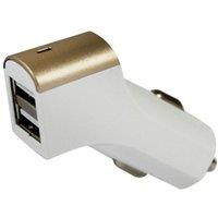 FX Powabud Lightweight 'Car Charger' USB 2.1A Twin Socket Gold