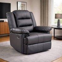 SquareBoxx Mapleton Recliner Armchair in Dark Grey