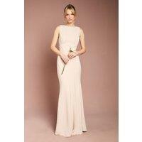 Coast Women's Honoured Sleeveless Cowl Back Maxi Bridesmaid Dress in Champagne | Size: 16