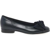 Gabor Women's 'Amy' Bow Trim Ballerina Pumps in Navy | Size: 4