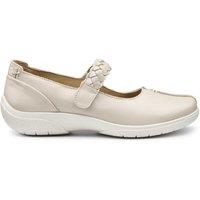 Hotter Women's Wide Fit 'Shake II' Mary Janes in Cream | Size: 4.5