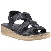Hush Puppies Women's Eden Wide Fit Sandal in Black | Size: 5