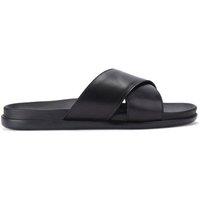 KG Kurt Geiger Men's 'Rome' Leather Sandals in Black | Size: 6