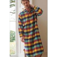 British Boxers Men's 'Edinburgh' Check Brushed Cotton Nightshirt | Size: 2XL