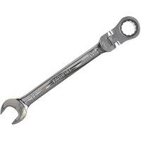Faithfull Ratchet Combination Spanner Flex Head Cv 18Mm in Silver