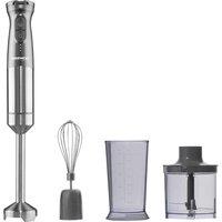 Daewoo 3-in-1 200W Cordless Pro Hand Blender Set USB Rechargeable with Whisk Chopper & Jug in Silver | Size: 700ml