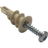 Forgefix Cavity Wall Nylon Speed Plug 4.5Mm Box 100 in Silver