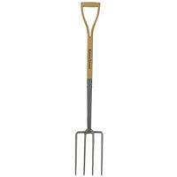 Kent & Stowe Carbon Steel Digging Fork in Beige