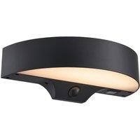 Nordlux Modern Outdoor Wall Light Black Plastic Sensor SolarLed - Battery, IP44
