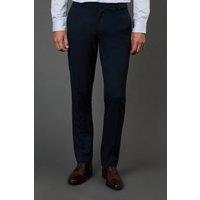 Burton Men's Navy Stretch Skinny Fit Suit Trousers | Size: 30S