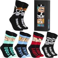 One Piece Men's 5 Pack Calf Socks Breathable Novelty Gift Multipack in Black | Size: 2.5-5