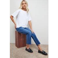Oasis Women's Bunny Real Leather Brogue Detail Tassel Loafers in Black | Size: 4