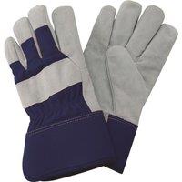 Kent & Stowe Women's Fleece Lined Rigger Gloves in Dark Navy | Size: Large