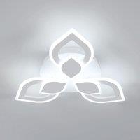 Pheashine LED Ceiling Light, 30W 6500K Cool White, Modern Flower-Shaped Fixture in White