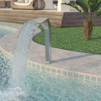 Berkfield Home Pool Fountain Stainless Steel 50x30x90 cm Silver | Size: 50 x 30 x 90 cm