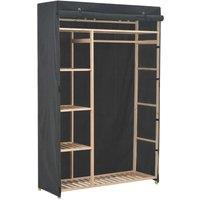 Berkfield Home Wardrobe Grey 110x40x170 cm Fabric | Size: 110 x 40 x 170 cm