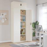 Berkfield Home File Cabinet White 90x40x240 cm Steel | Size: 90 x 40 x 240 cm