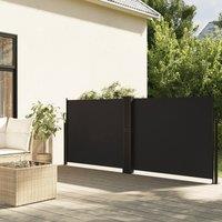 Berkfield Home Retractable Side Awning Black 100x1000 cm