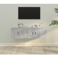Berkfield Home 2 Piece TV Cabinet Set Grey Sonoma Engineered Wood