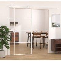 Berkfield Home Sliding Door ESG Glass & Aluminium 102.5x205 cm White